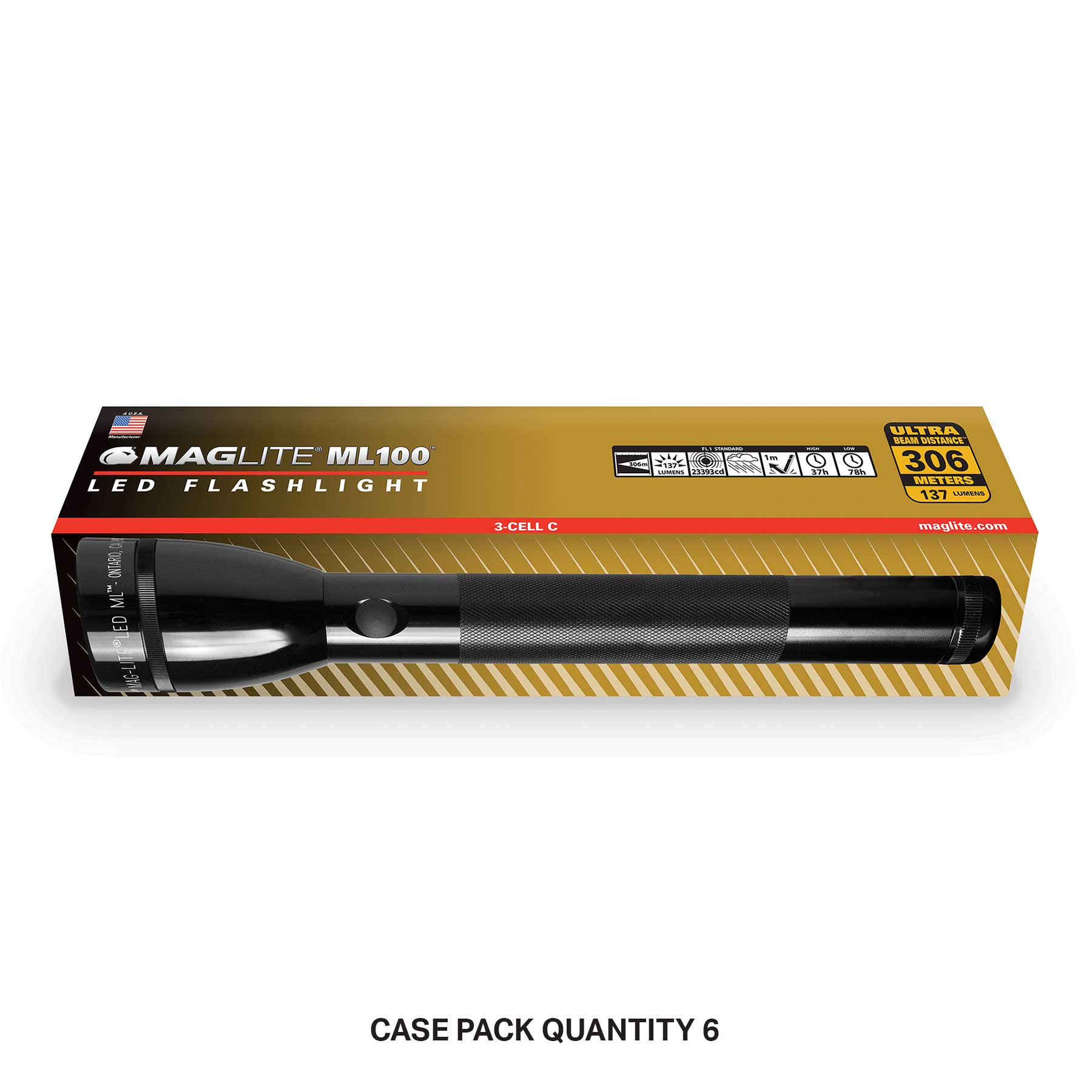 B2B - Maglite ML100 LED 3-Cell C Flashlight