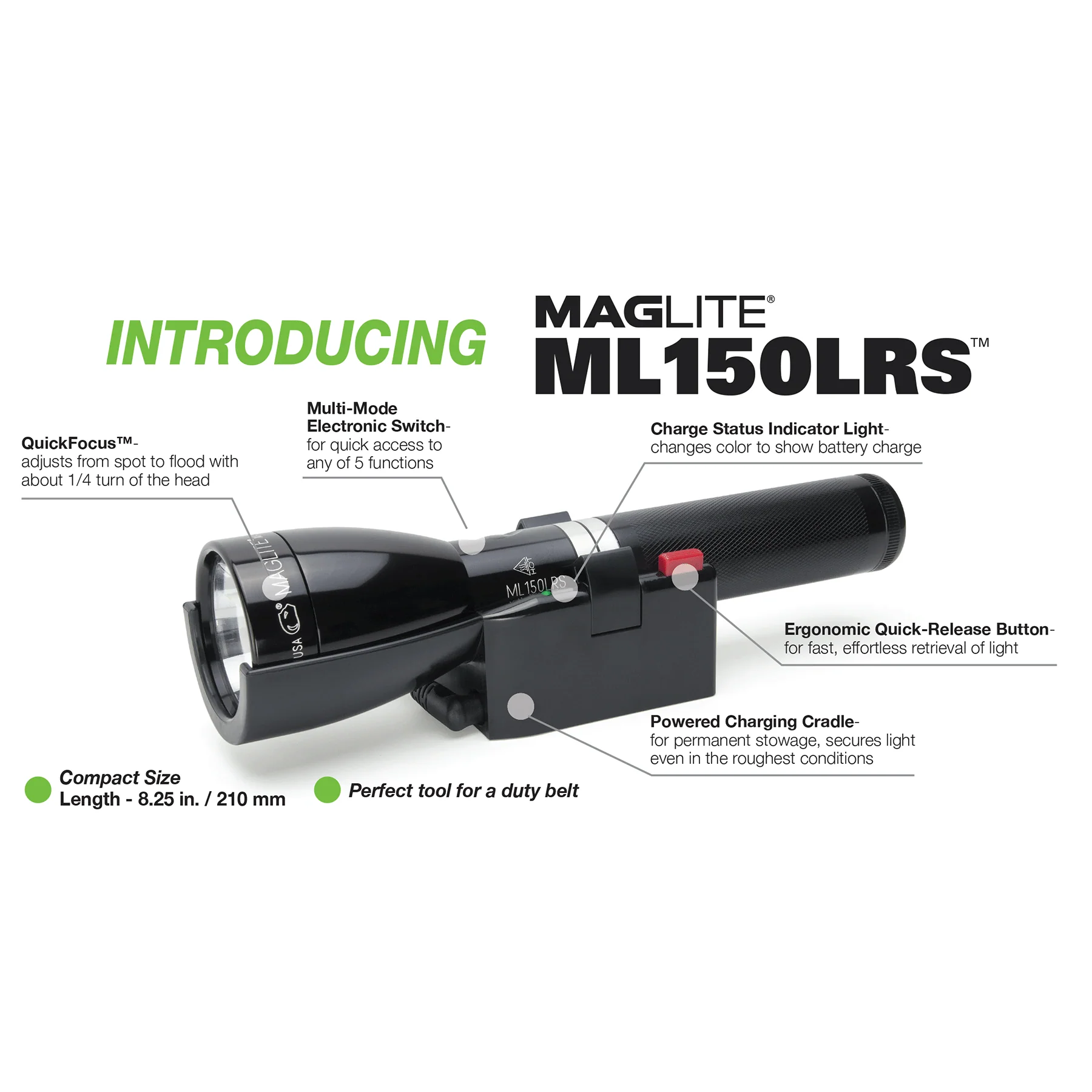 B2B - ML150LRS(X) Mag Charger Rechargeable LED Fast-Charging Flashlight - Image 2