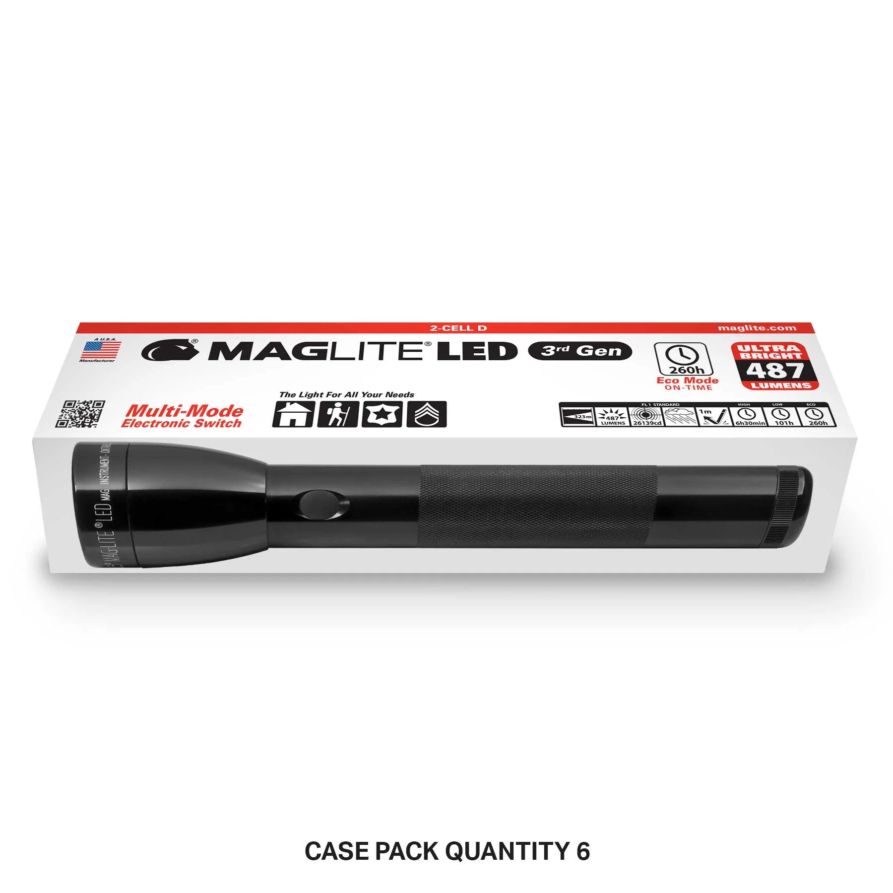B2B - ML300L LED 2-Cell D Flashlight - Chipboard Box