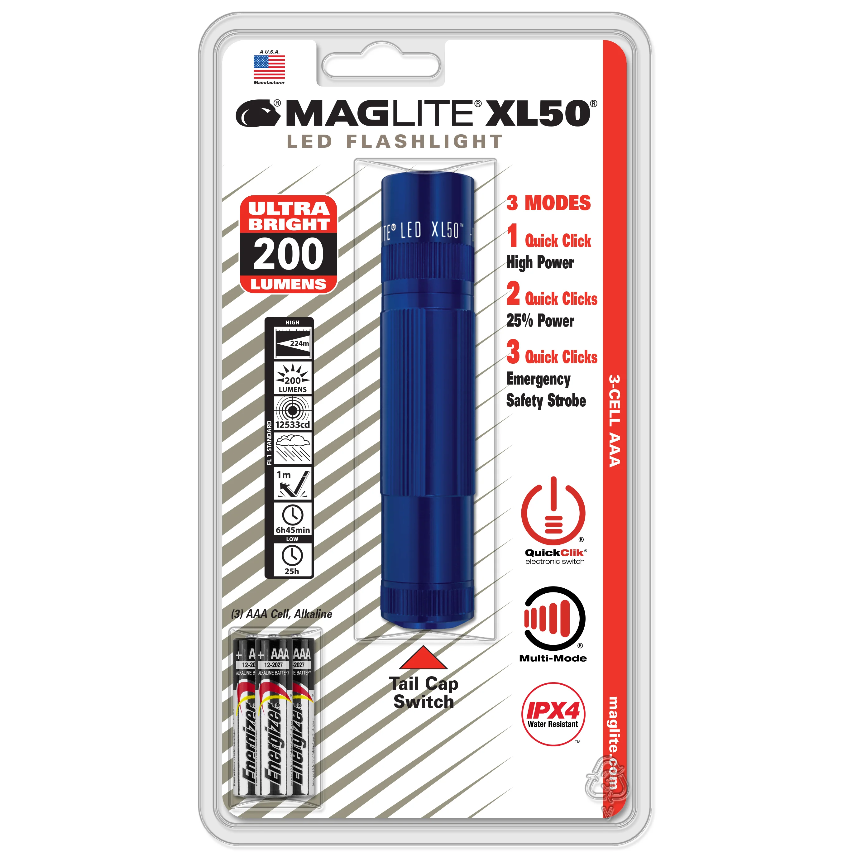 B2B- XL50 LED 3-Cell AAA Blister Pack - Image 5