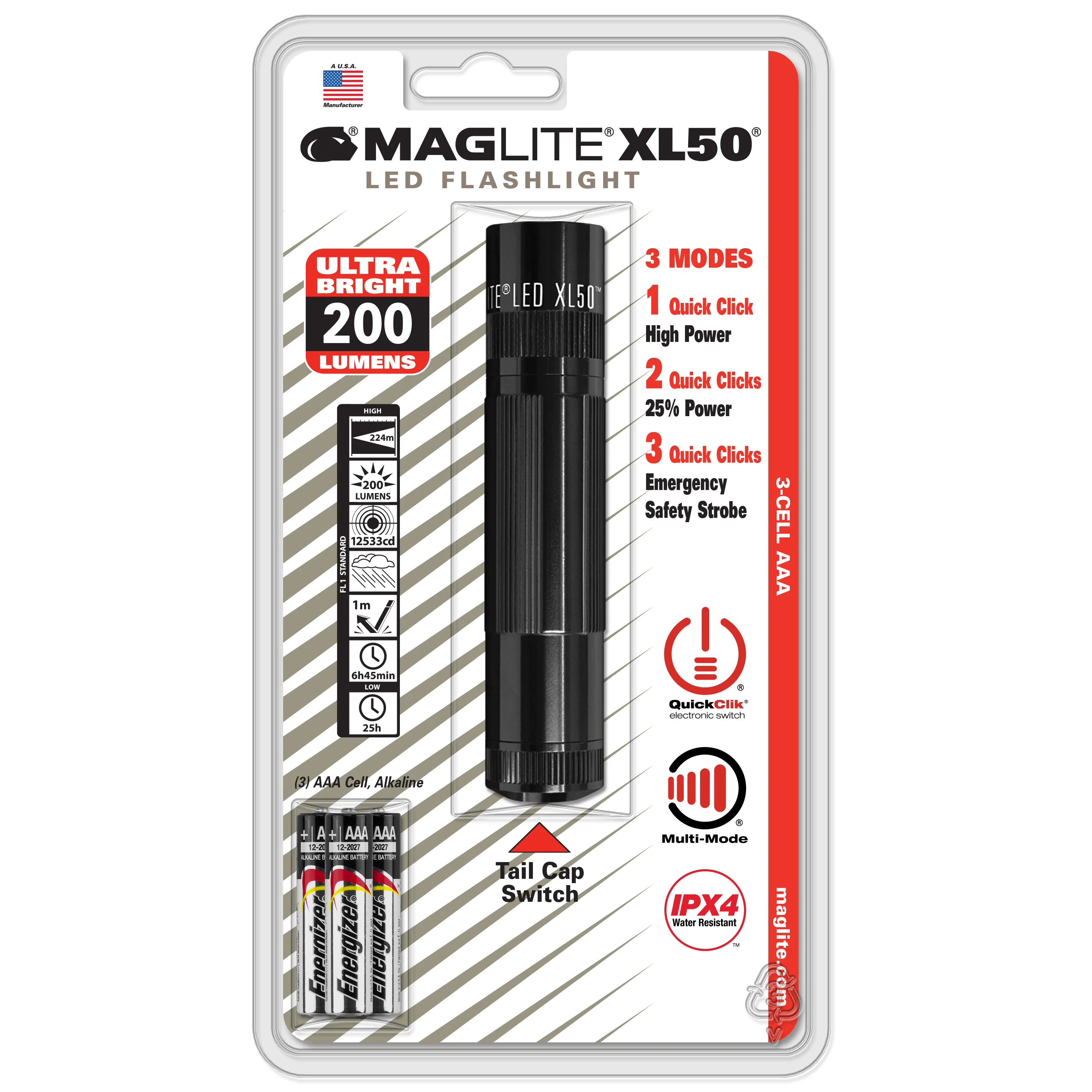 B2B- XL50 LED 3-Cell AAA Blister Pack - Image 6