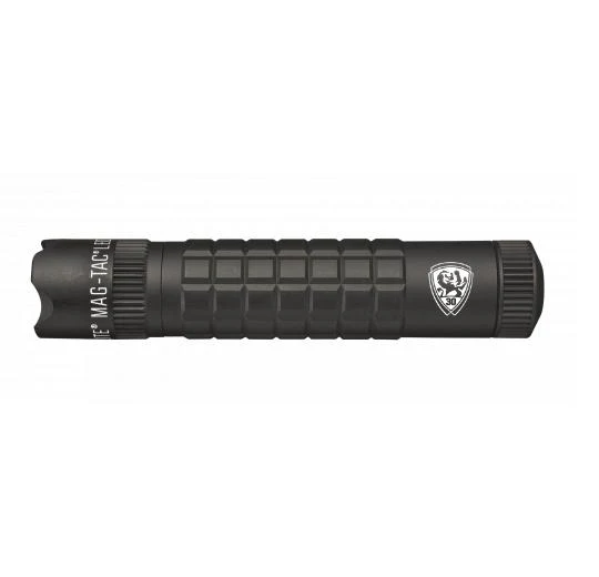 MAG-TAC CR123 LED Flashlight Crowned Bezel - Black - Custom Engraving