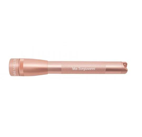 Mini Maglite Pro LED Flashlight - Rose Gold - Custom Engraving