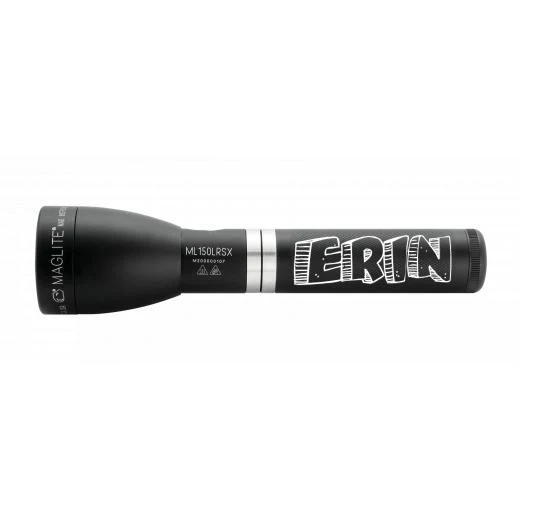 ML150LRSX Rechargeable LED Fast-Charging Flashlight - Matte Black - Custom Tactical Engraving