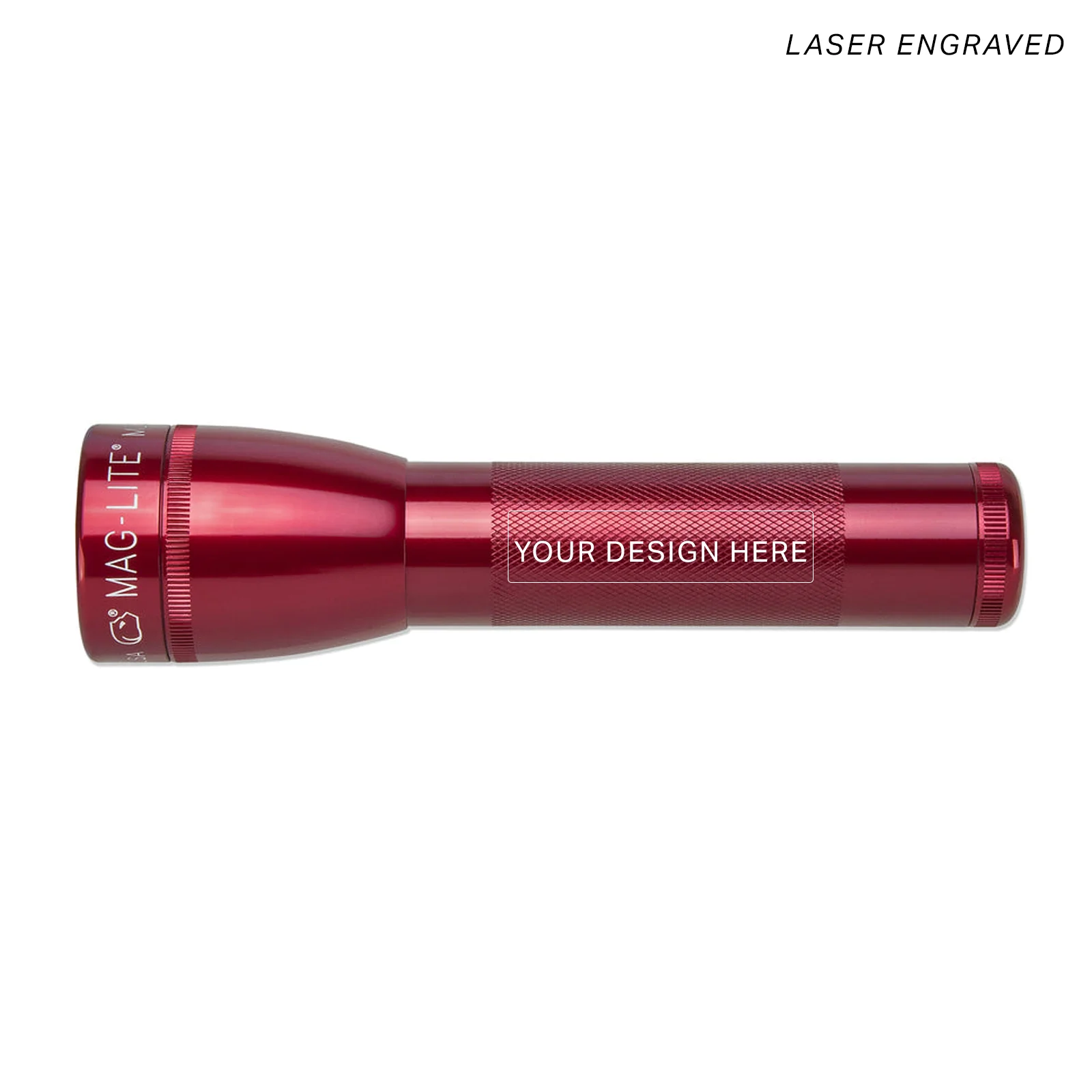 ML25LT LED 2-Cell C Flashlight - Red - Custom Engraving