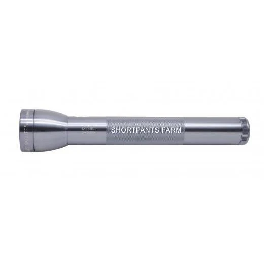 ML300L LED 3-Cell D Flashlight - Gray - Custom Engraving