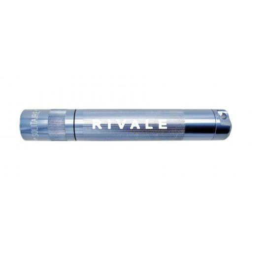 Solitaire LED Key Chain Flashlight - Gray - Custom Engraving